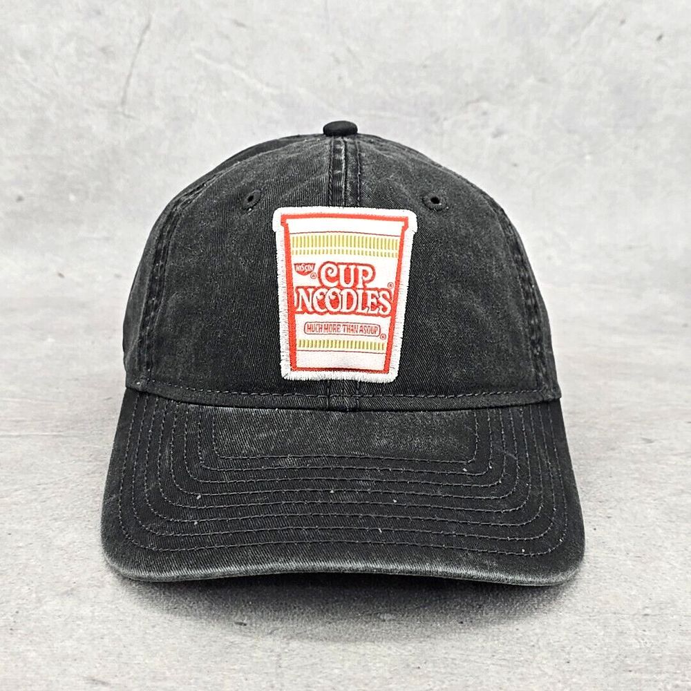 Nissin Cup Noodless New Hat‎ H3 Headwear Strapback Dark Grey Color One Size Cap